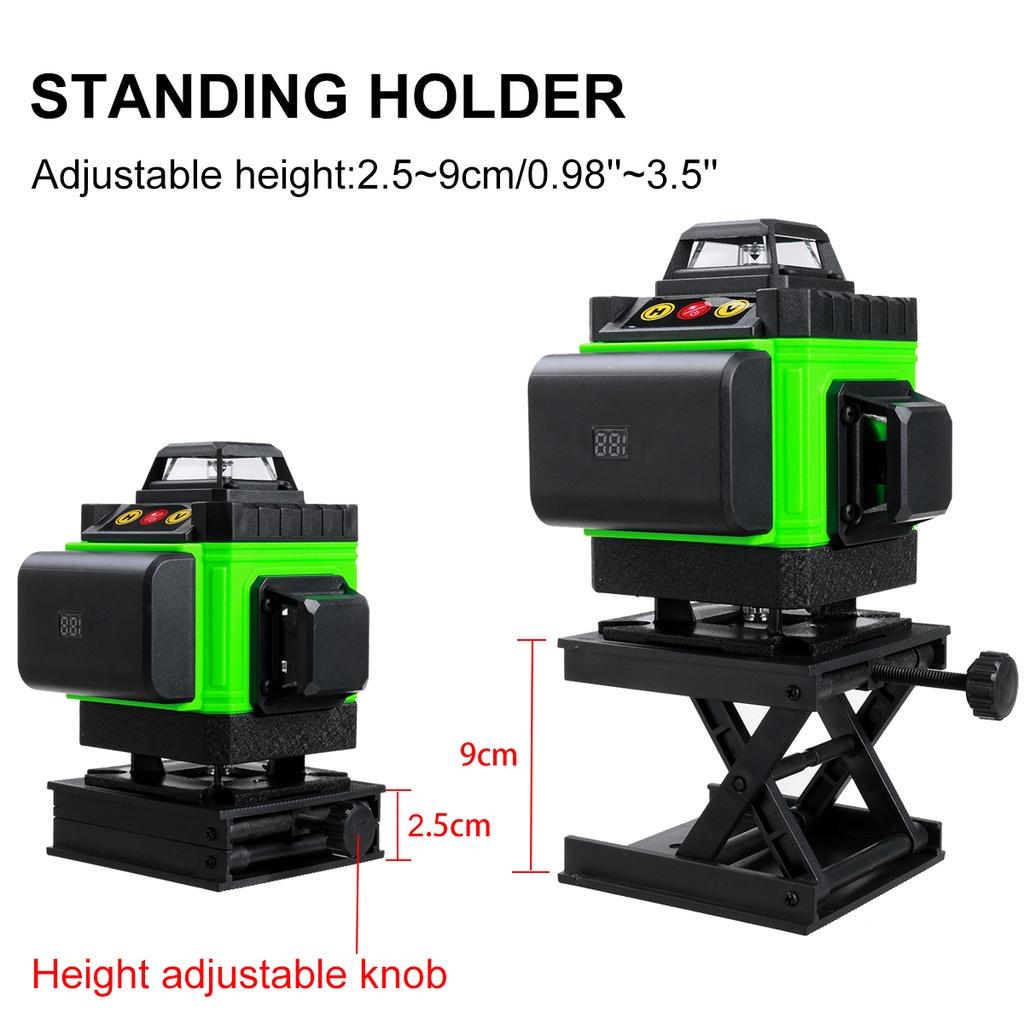 3D/4D 16 Line Laser Level Green Light Self-Leveling 360° Rotary Cross Auto Measurement Tool Remote Home Line New