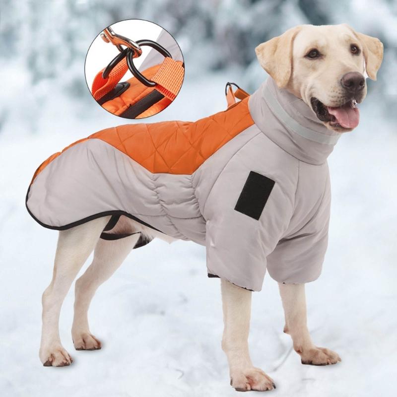 Dog Winter Coat Cosy Reflective Waterproof Dog Vest Warm Dog Clothes for Cold Weather for Medium and Large Dog