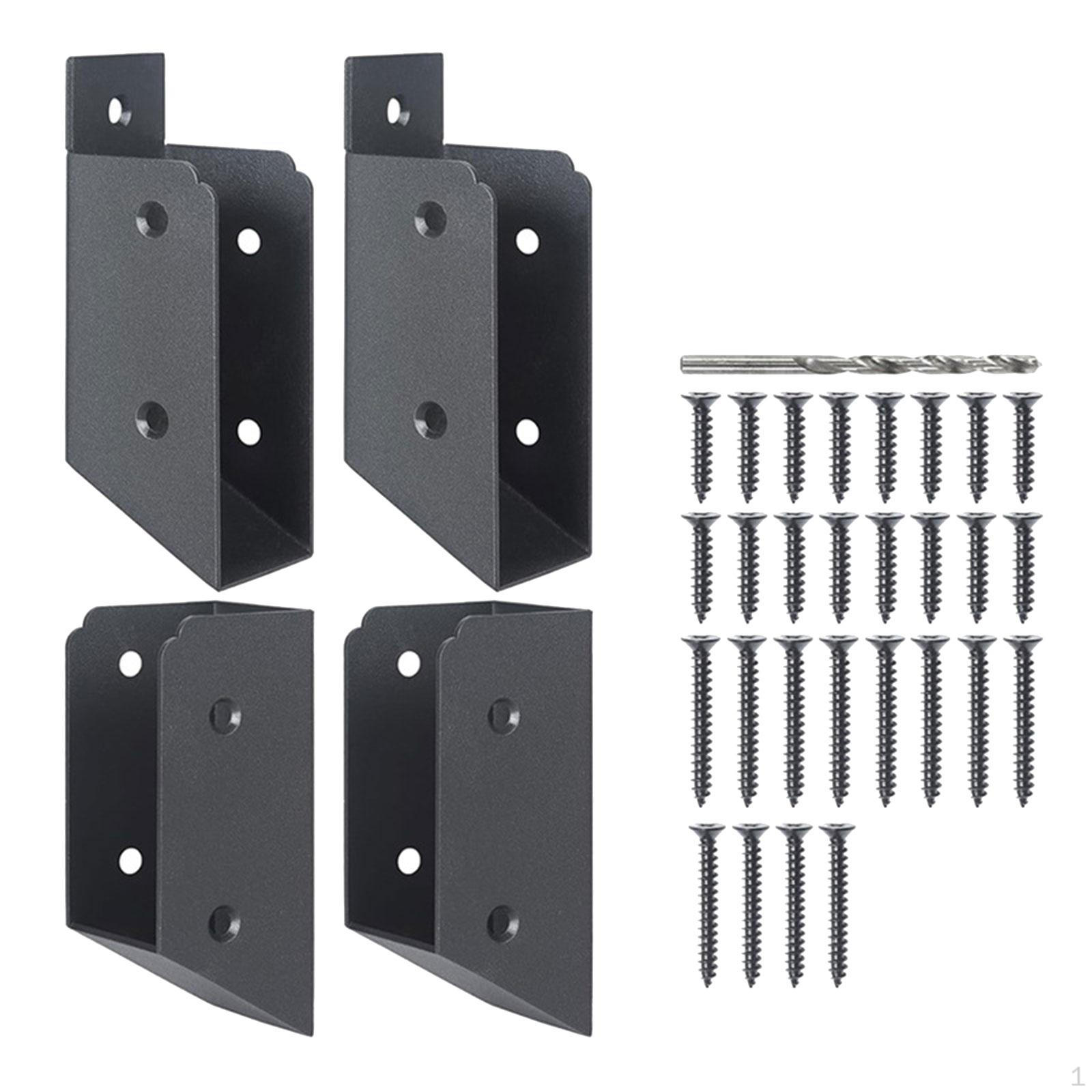 

4 шт., соединители для кронштейнов для перил, аксессуары, деревянная стойка с комплектом винтов 25 degree angle