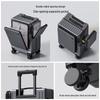 20-Inch Stylish Front-Opening Carry-On Suitcase for Short Trips and Business Travel