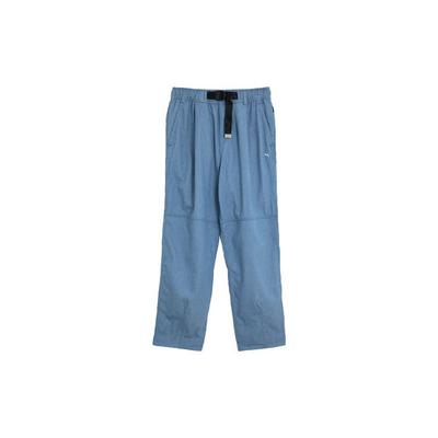 Navy Pack Woven Pants Solid Color Woven Drawstring Mid Waist Casual Pants Unisex Pants Deep-Space-Blue 623262-56