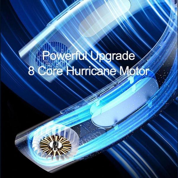 Nový závěsný ventilátor na krk Přenosná klimatizace USB 4000mah dobíjecí vzduchový chladič 5rychlostní elektrický ventilátor pro venkovní použití