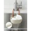 Silicone Soap Dish with Drainage - Anti-Splash, Non-Slip Countertop Mat for Kitchen & Bathroom Sinks, Non-Slip Kitchen Mats for Sink Side