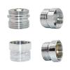 Mässing 1/2 x M16 M18 M20 M22 M24 M28 Gänganslutning Silver Krananslutningar Vattenrenare Tillbehör Köksvattenkran Adapter
