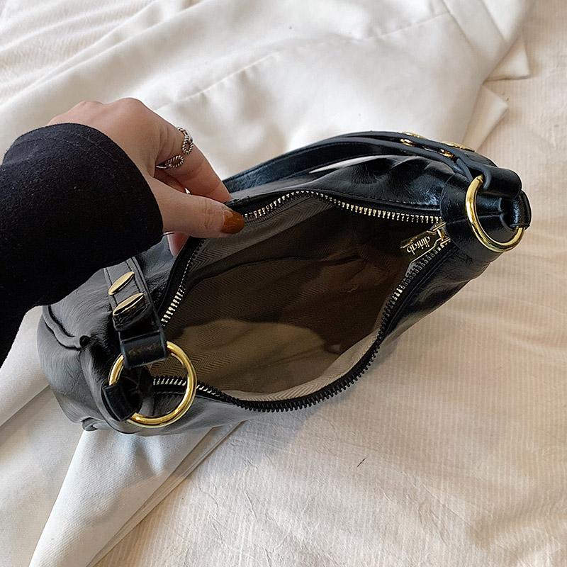 1 Piece of Solid Color Shoulder Bag for Women  Versatile Crossbody Bag  Fashionable Armpit Bag That Can Hold Mobile Phone