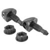 ABS Plastic 2 Pcs Washer Nozzles Strong Useful Anti-corrosion Anti-wear Durable High Efficiency High Quality High Safety