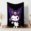 1pc Blanket Sanrio Kuromi1 Print Design, Lightweight Blanket for Sofa, Bed- Soft &Warm, Gift for All Seasons like Christmas, Halloween