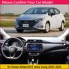 Dashboard Cover Pad for Nissan Almera N18 Versa Sunny ~2024 Car Liner Anti-Slip Mat Sunshade Dashmat Carpet Pad Accessories