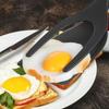 2 In 1 Grip Flip Tongs Egg Spatula Egg Flipper Frying Turning Grilling Kitchen Cooking Tool For Omelette Pancake Gadgets Cooking