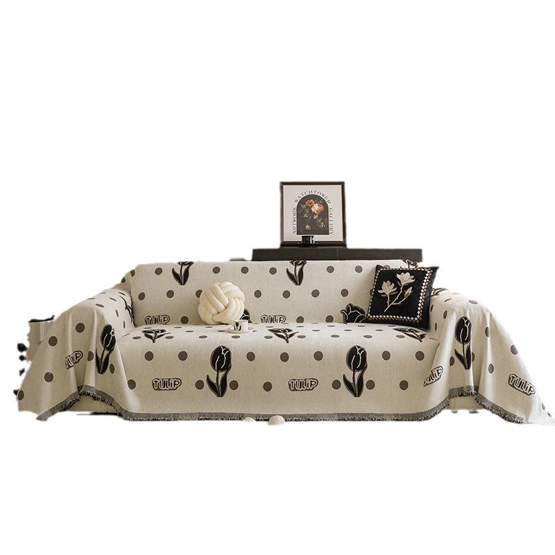 New Sofa Cover for All Seasons, Full Cover Sofa Blanket, High-end Three-seater and One-seat Chaise Sofa Cover