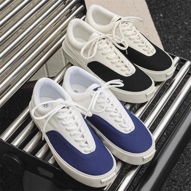 X new casual wear canvas sports thick baseplate shoes students
