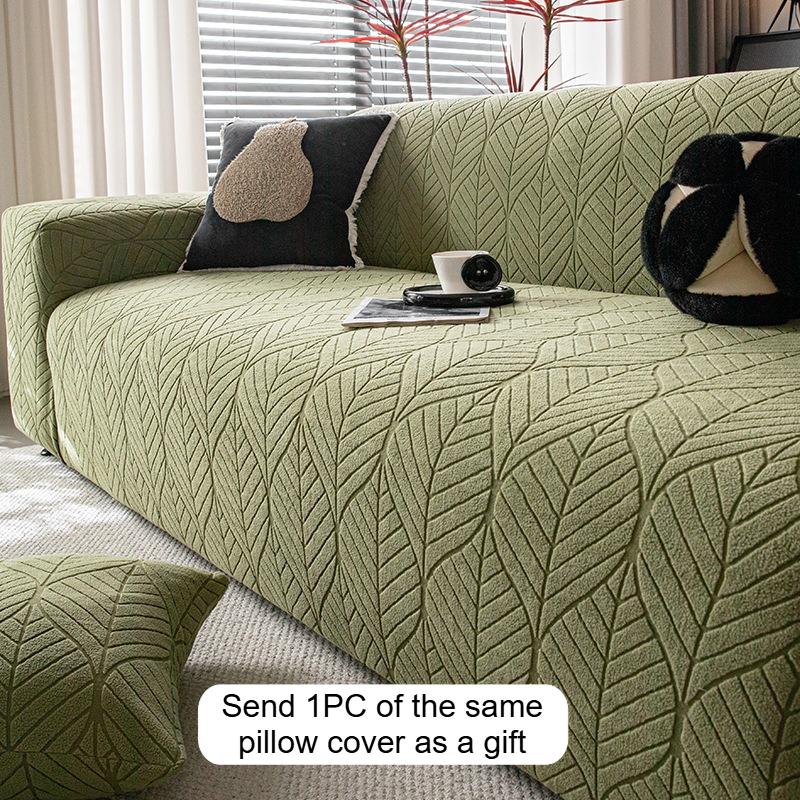 

1/2/3/4/5 Seats All Inclusive Sofa Cover Thickened Jacquard Velvet Anti Slip and Dirt Proof Living Room Sofa Protective Cover 1 Seat(90-140cm)