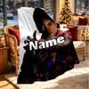 Custom Name Personalized Michael Jackson Print Blanket, Home Decor, Bedroom, Sofa, Camping, Couch, Gifts for Birthday Christmas