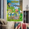 Cartoon SSmurfs Colorful Tapestry Wall Hanging Hanging Tarot Hippie Wall Rugs Dorm Wall Art Decor