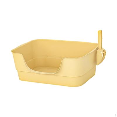 Cat Litter Basin, Open Top Box with Scoop, Sandbox, Container, Bedpan