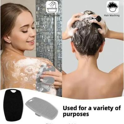 Silikonový tělový kartáč Exfoliační koupelnový kartáč Ruční sprchový čisticí kartáč Masážní přístroj na záda Čištění pleti Koupelnové doplňky