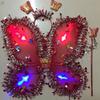 Kids Butterfly Wings Set LED Glowing Fairy Wing Butterfly Headband Tassel Wand Kit