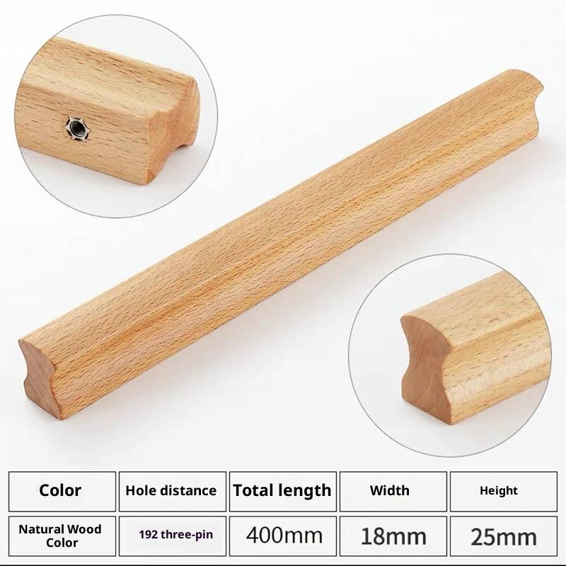 Drawer Knobs Kitchen Cabinets Pulls Long Handles Walnut Wooden Furniture Handle Cabinets and Drawers Dresser Knobs Wardrobe Pull