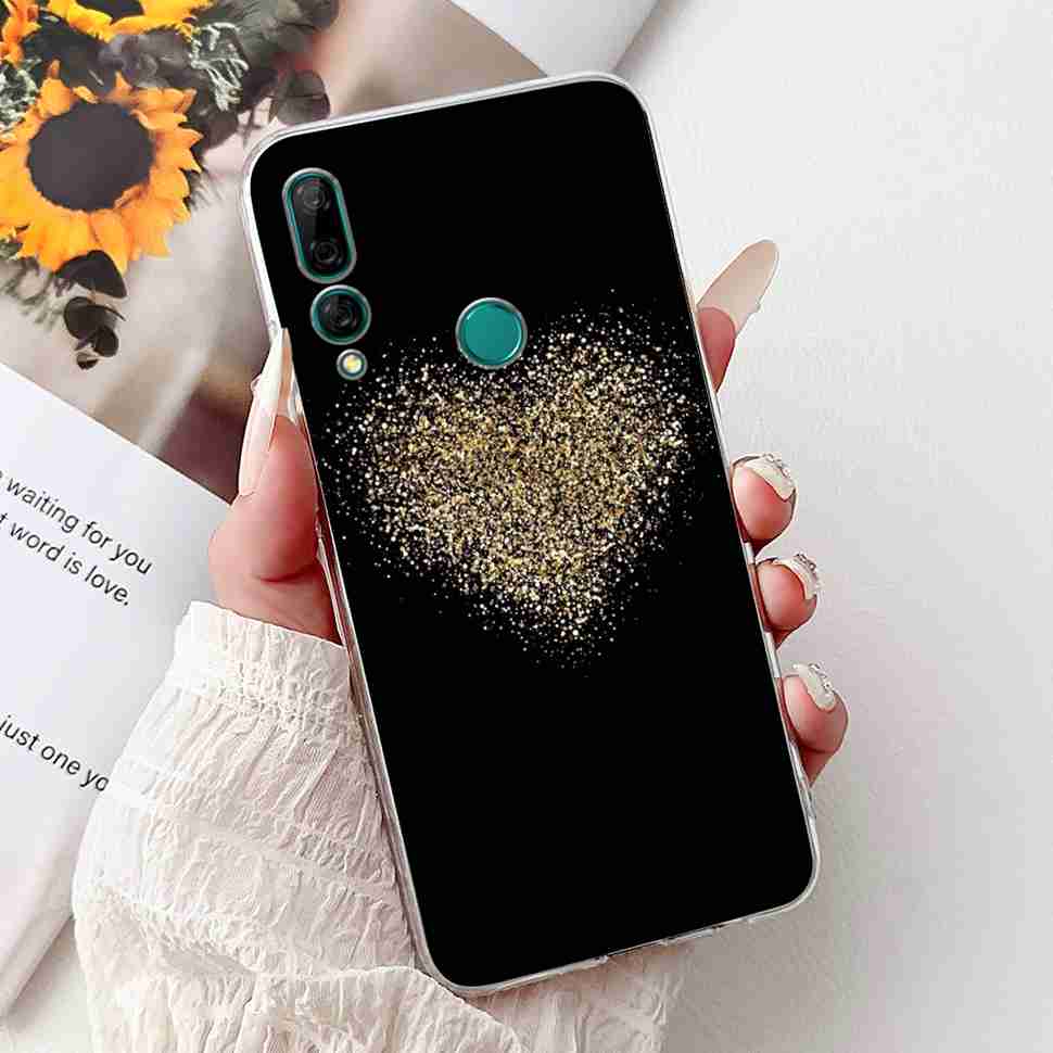 For Huawei Y9 Prime 2019 6.59" Case Soft Silicone Fashion Flowers TPU Cover For Huawei y9 Prime 2019 STK-L21 Bumper Shell Coque
