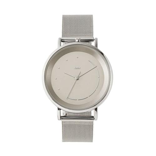 

Klon Solar Watch for Men and Women, Simple 38mm Replacement Strap, KLON SLIM SOLAR STYLE Tentosen Line -SILVER MESH- 38mm