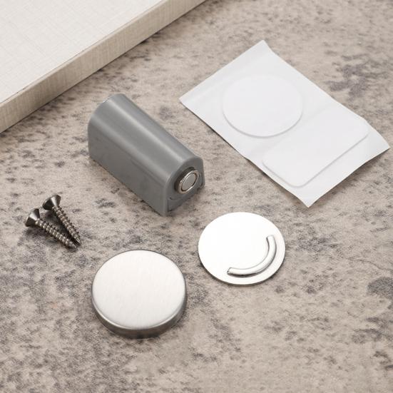 Magnetic Door Stopper Wall Protector No Drilling Anti-collision Windproof Door Catch Holder Heavy Duty Carpet Tile Concrete Wooden Floor Mount