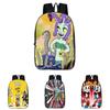 Stylish Anime 3d Print Backpack With Soft Handle For Boys And Girls
