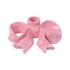 INS Ceramic Bow Candle Holder Unique Candle Stands Minimalist Long Candle Candlestick  Living Room
