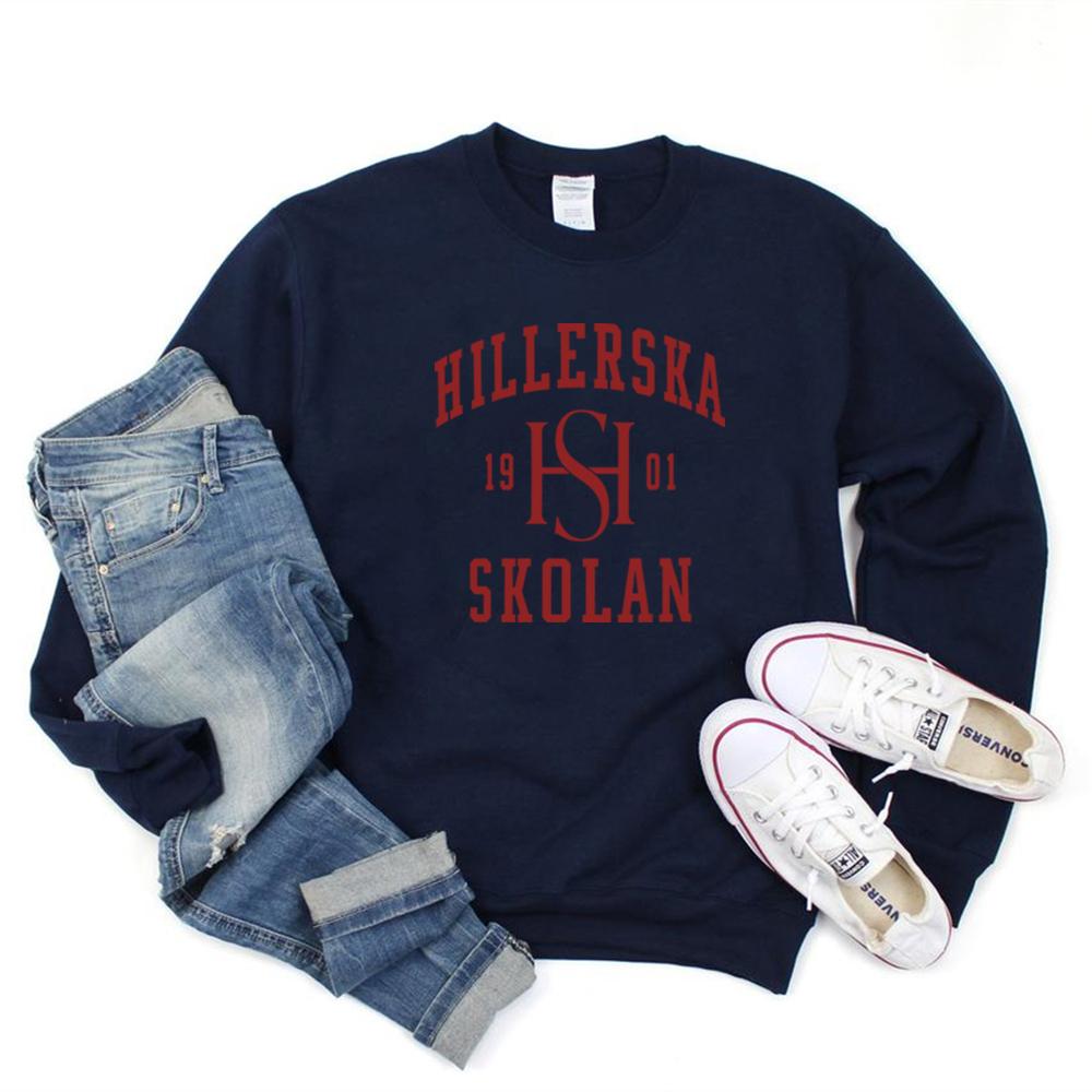 Young Royals Hillerska School Logo Sweatshirt Simon und Wilhelm Pullover Tv Show Young Royals Crewneck Sweatshirts Fans Merch