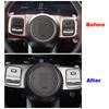 For GWM Tank 300 2024 2024 Steering Wheel Button Cover Trim Aluminum Alloy Switch Cap Sticker Anti Scratch Car Accessories