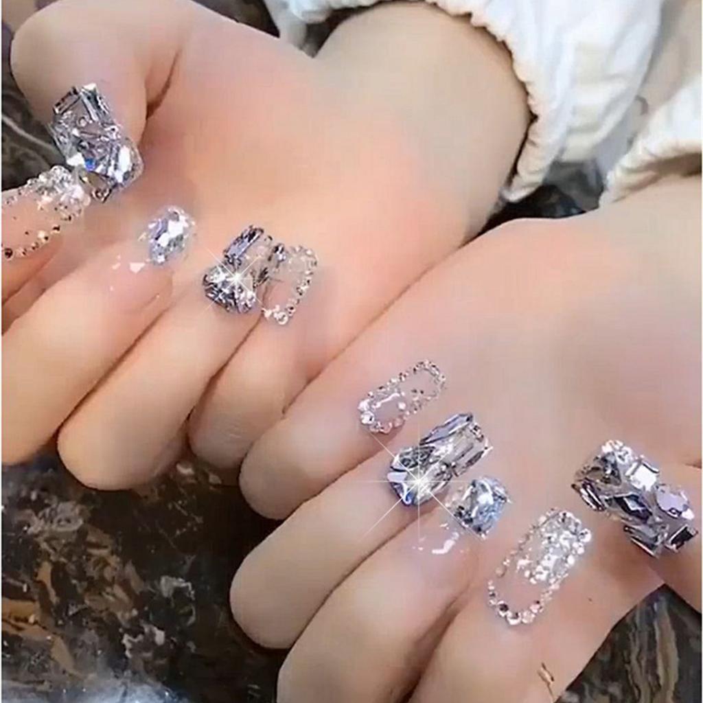 Assorted Pack of Flat Bottom Nail Art Rhinestones Create Unique and Stylish Nail Designs