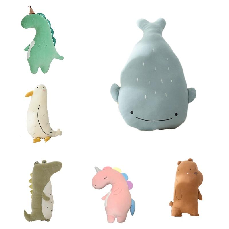 Cute Forest Animal Cartoon Pillow Unicorn And Dinosaur Soft And Cuddly 75cm