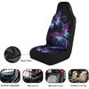 Purple Butterfly Galaxy Auto Car Seat Cover for Cars, Trucks, Vans, SUV, Vehicle Seat Cover Auto Saddle Blankets Driver Seat Protector Covers Full