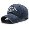 Vintage Letter NEW YORK Embroidery Baseball Cap Visor Washed Cotton Peaked Cap Adjustable Baseball Hats For Man Women
