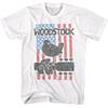 Woodstock Flower Flag Music T-shirt Tops Tees Men's Women's Unisex