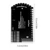 Guitar String Action Gauge Ruler Set Up Gauge Multifunctional Fret Rocker Luthier Tool with Leather Case, Precise Etched