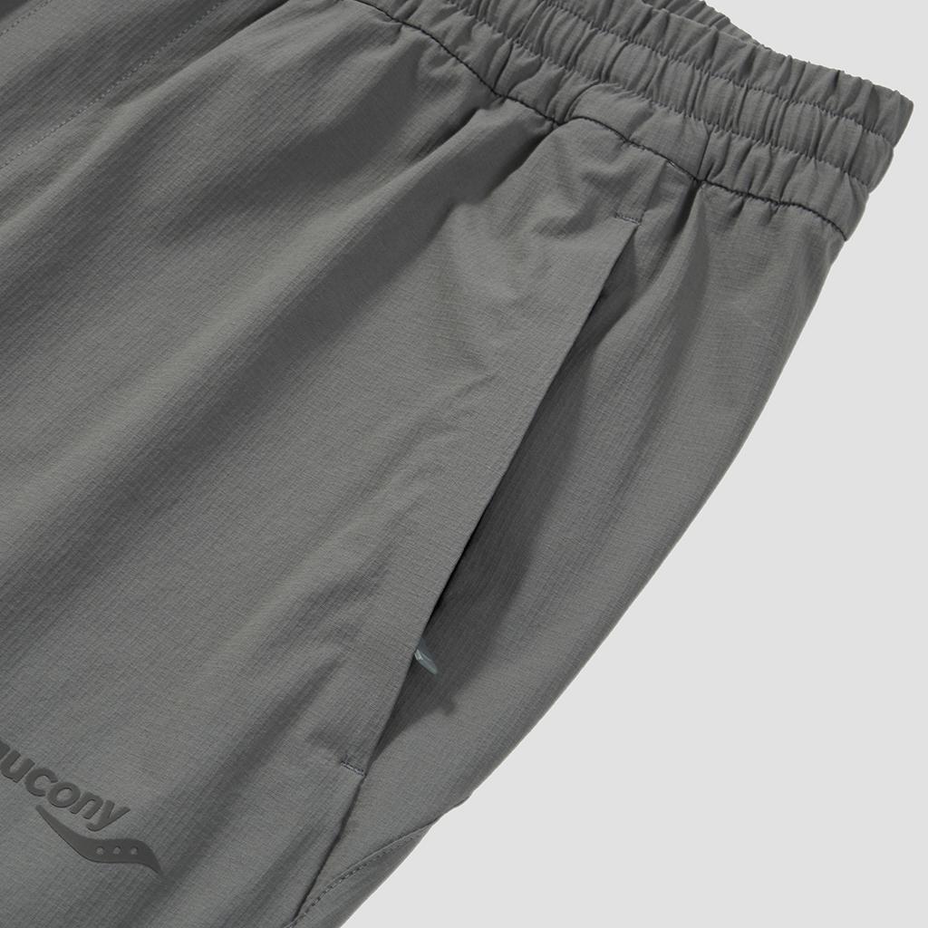 Saucony Lace-Up Comfortable Mid-Rise Solid Color Casual Pants Men pants SR2260WP62L-GR006