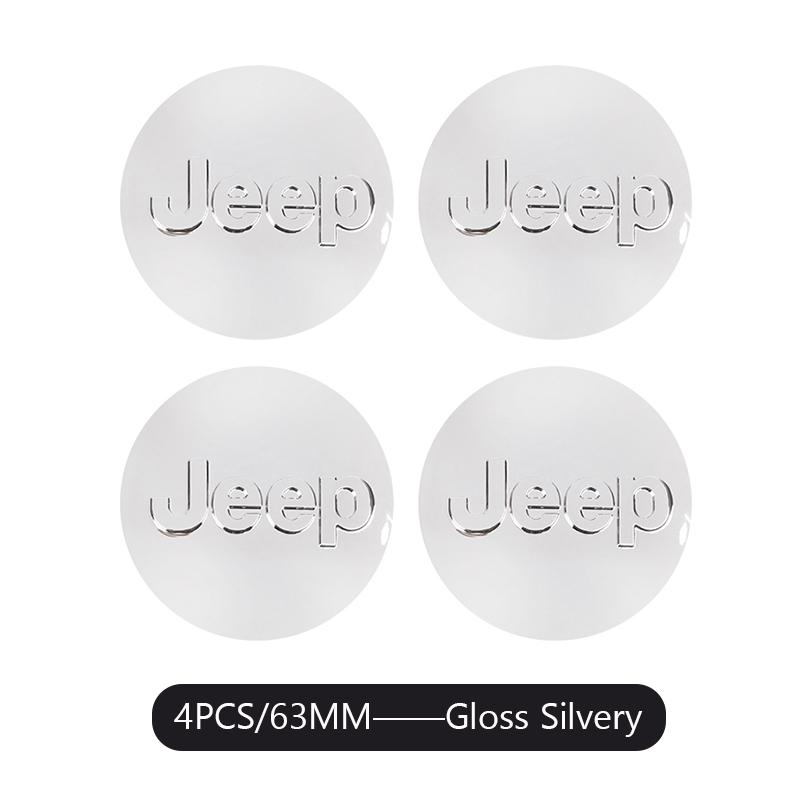 4PCS Car Wheel Center Cover Auto Emblem Hub Cap For Jeep Grand Cherokee Wrangler JK Gladiator Compass Renegade Patriot Liberty C
