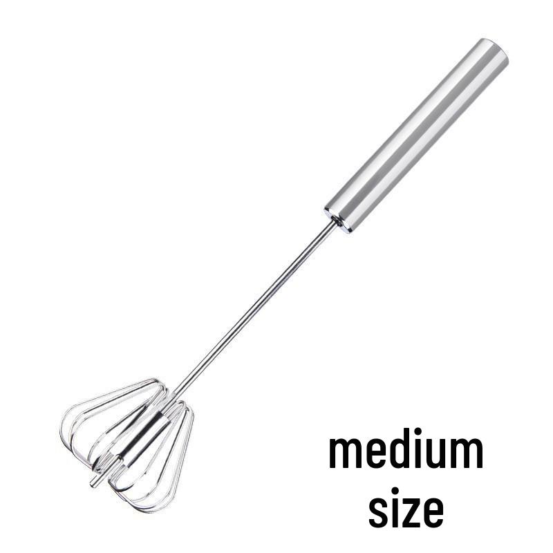 Stainless Steel Manual Egg Beater & Whisk for Baking and Mixing