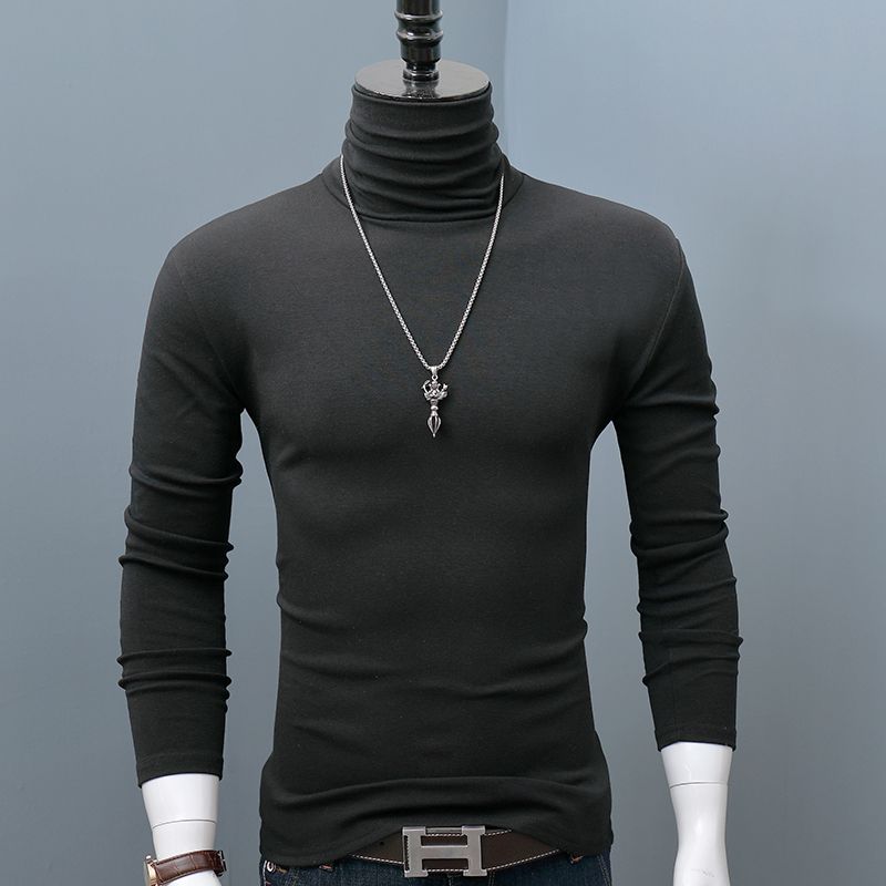 

Новые зимние водолазки, толстые мужские свитера, повседневные водолазки, однотонные, качественные, теплые, тонкие водолазки, свитера, пуловеры для мужчин S чёрный