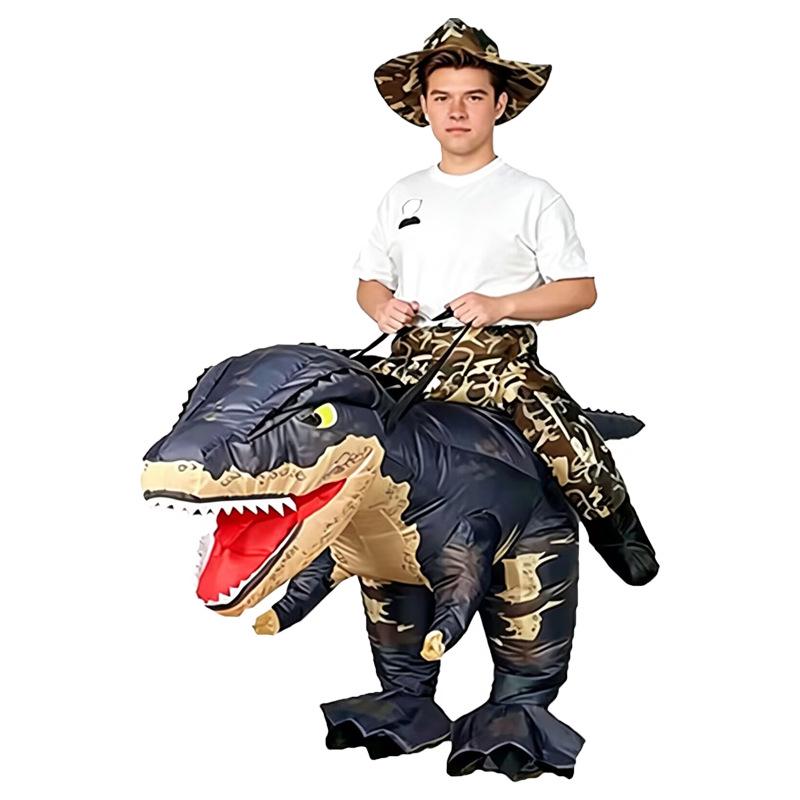 Velociraptor Inflatable Costume - Halloween T-Rex Cosplay & Creative Performance Outfit