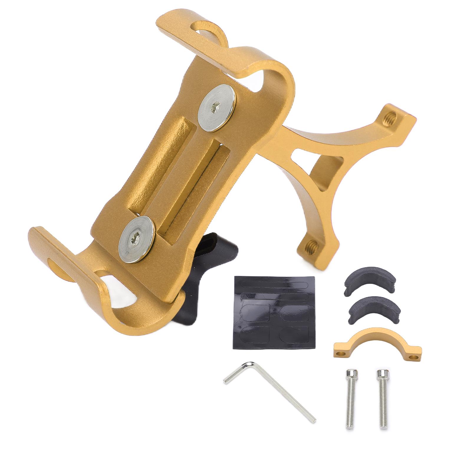 Bicycle Rotating Phone Holder 360 degrees  Rotatable Bike Handlebar Support Bracket for 3.5 ‑6.5 Inches Smartphone Yellow