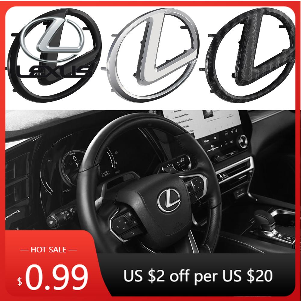 Interior Stickers Car Logo Steering Wheel Center Emblem Buckle For Lexus LS LC ES RZ IS350 ES300 GS350 CT200h GX460 LX570 RX500h