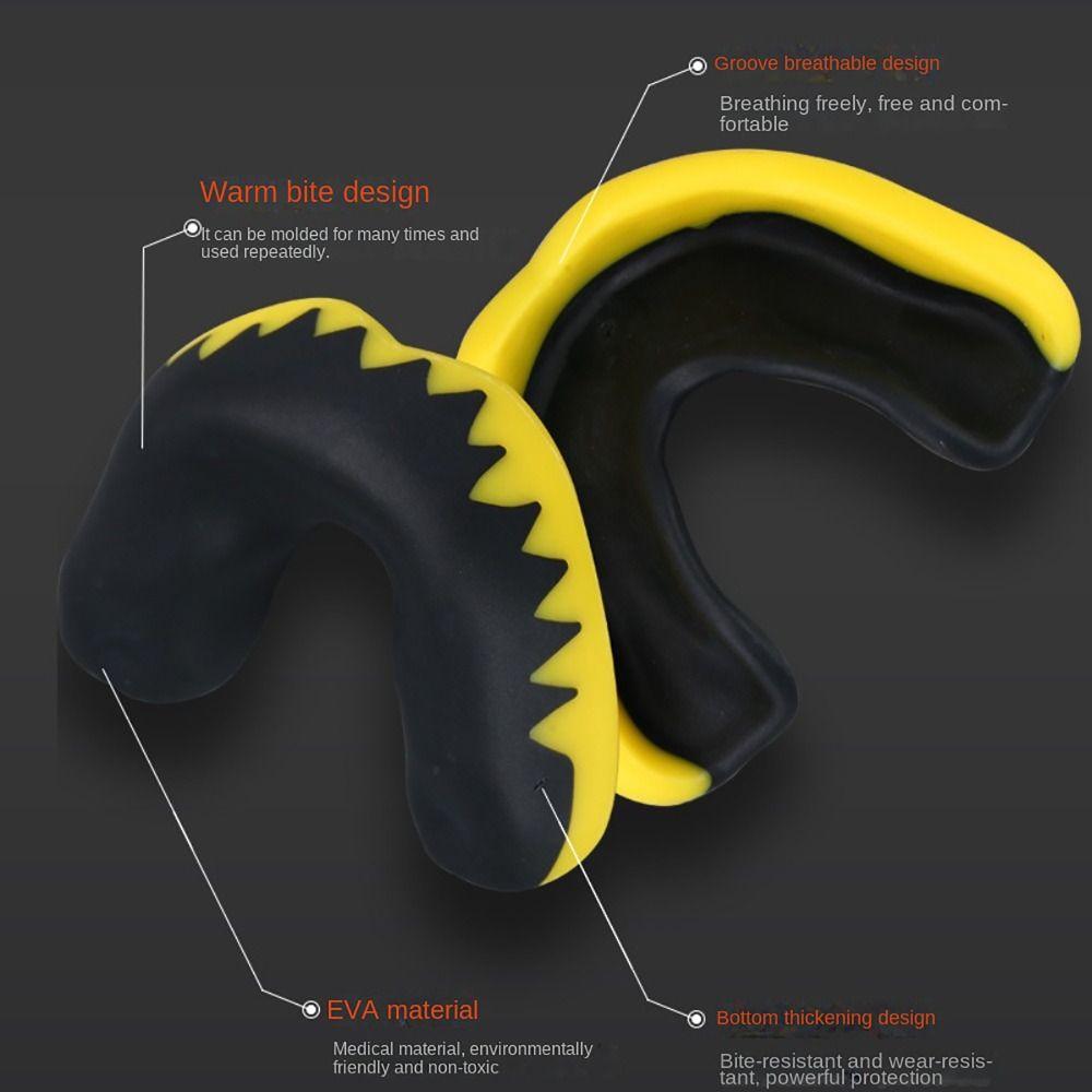Safety Teeth Protector Color Contrast Mouthguard Durable Mouth Guard  Sports