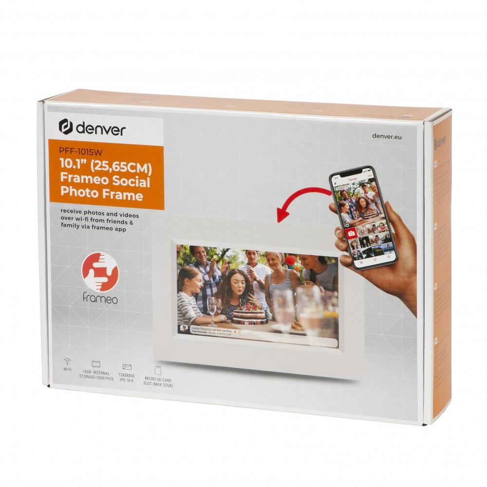 Cyfrowa Ramka na zdjęcia FRAMEO Wi-Fi Ekran dotykowy IPS 10" 16GB Denver PFF-1015W, Denver