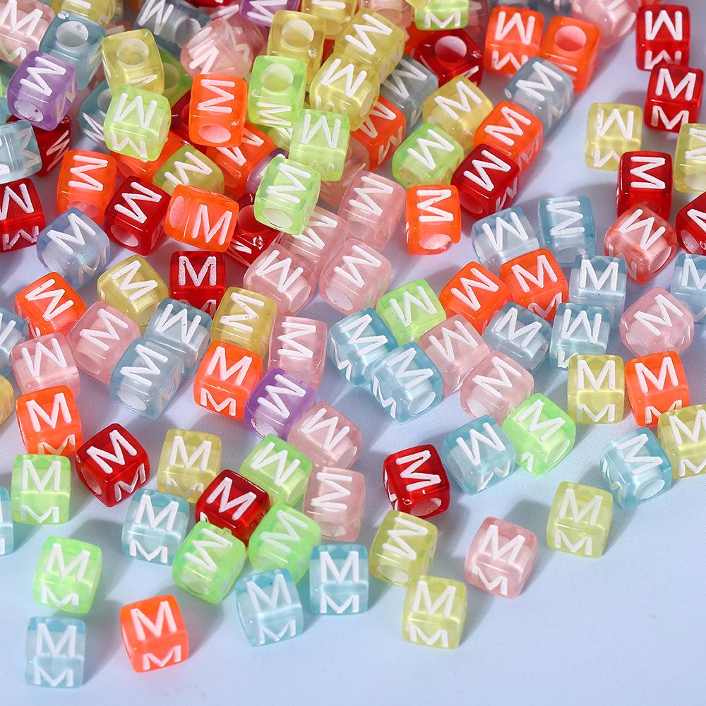 Colorful A-Z Letter Beads for DIY Jewelry & Educational Bracelets