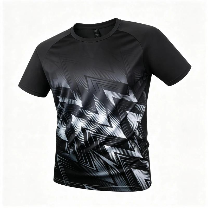 Running Moisture Wicking Round Neck T-Shirt Training Exercise Gym