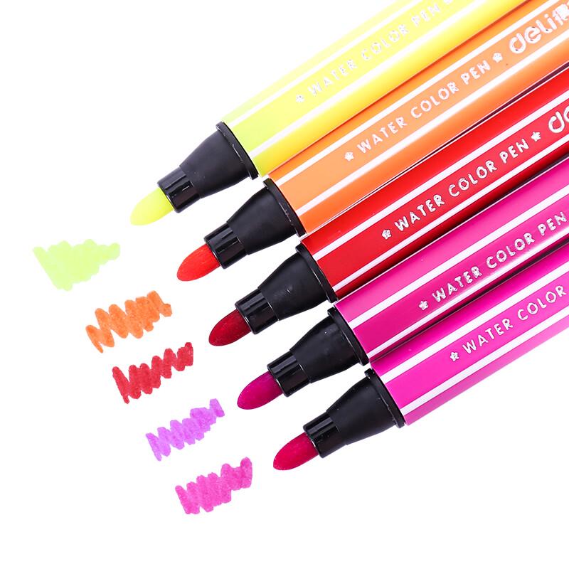 Deli 70654 Washable Watercolor Pen Set for Kids