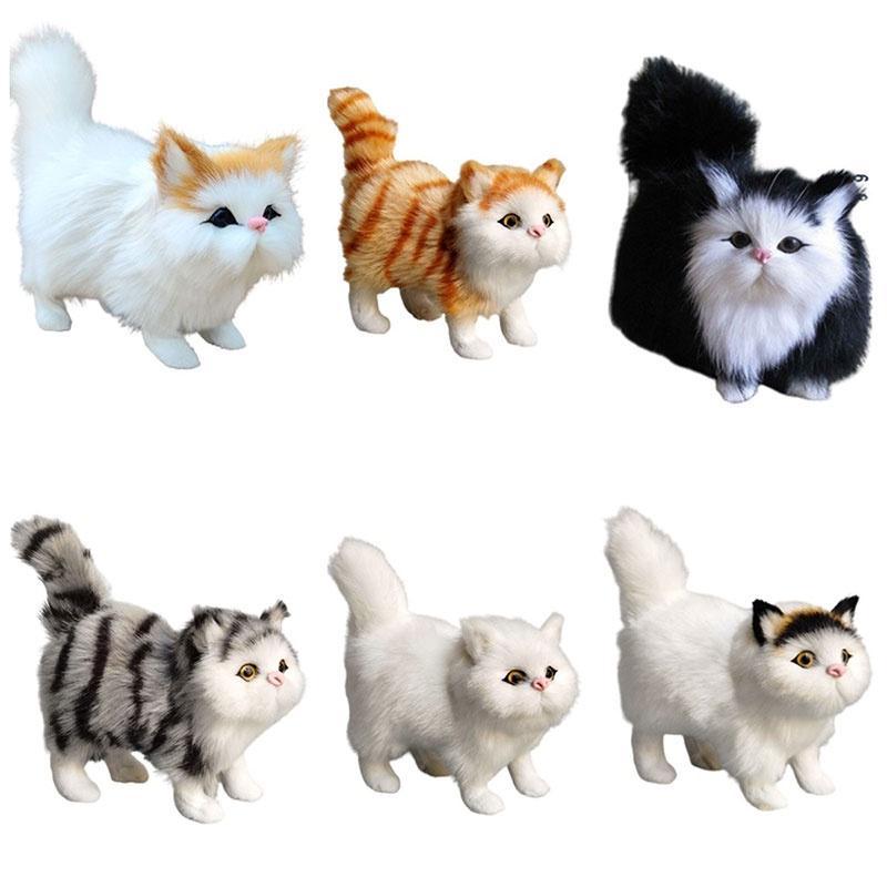 Realistic Plush Cat Toy Soft And Comfortable Decoration For Your Room Or Office 4.7 Inches