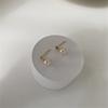 925 Sterling Silver French Exquisite Natural Freshwater Pearl Earrings for Women Temperament Wedding Party Jewelry Accessories