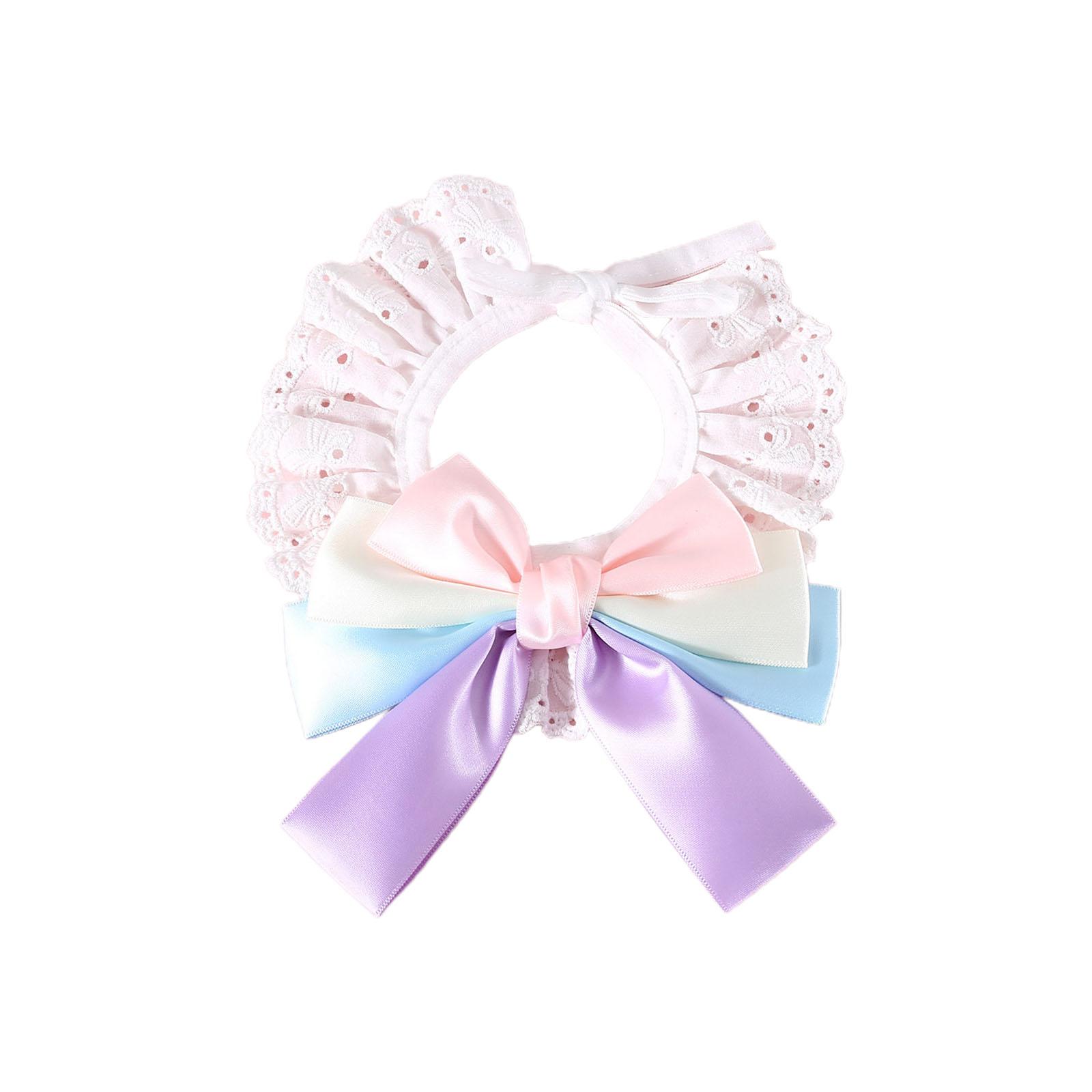 

Кружевной ошейник-бантик для кошек и собак, модный галстук, праздничный галстук для домашних животных, костюмный ошейник, регулируемый галстук для домашних животных S фиолетовый